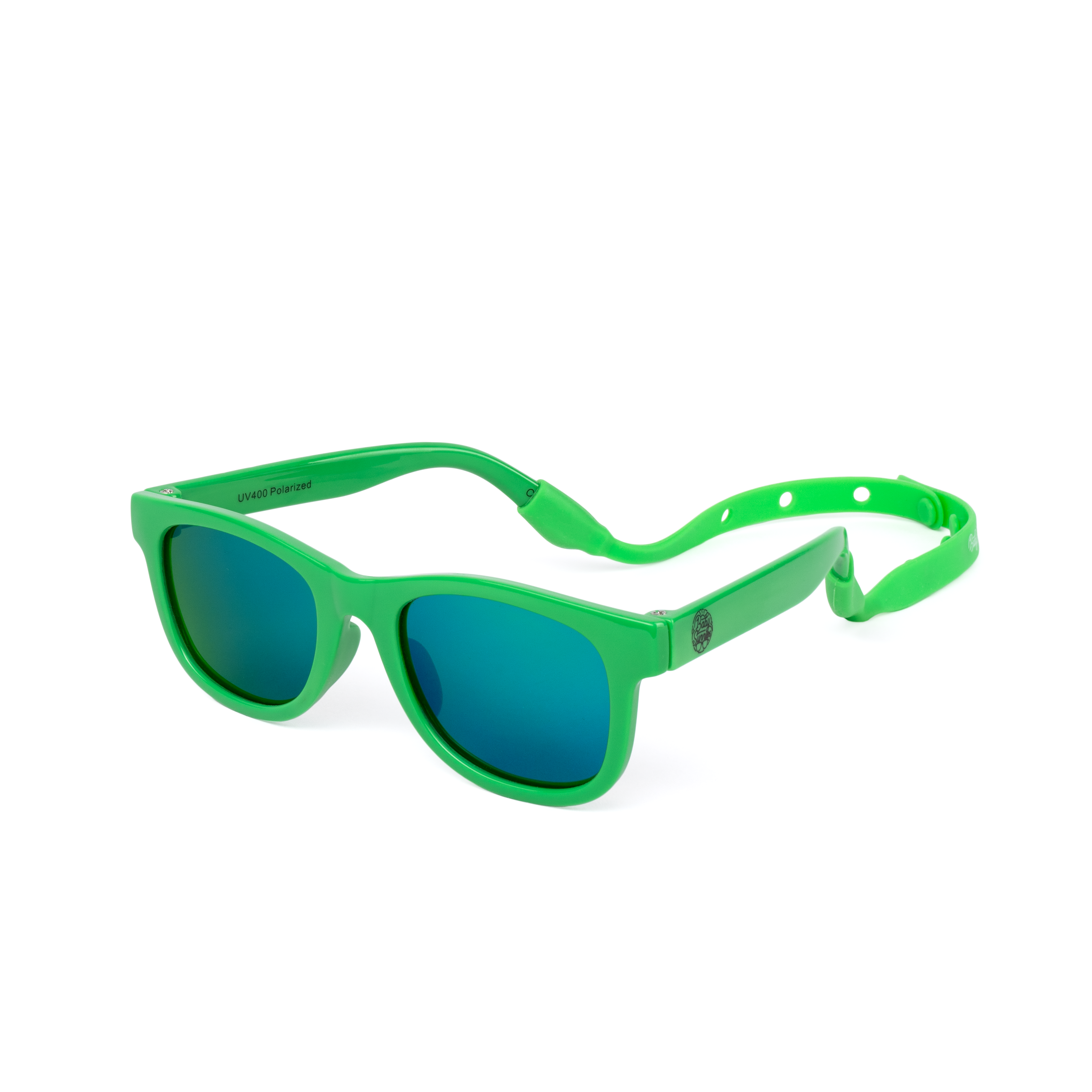 Babies Green Sunglasses Polarised UV400 with Adjustable Strap (0