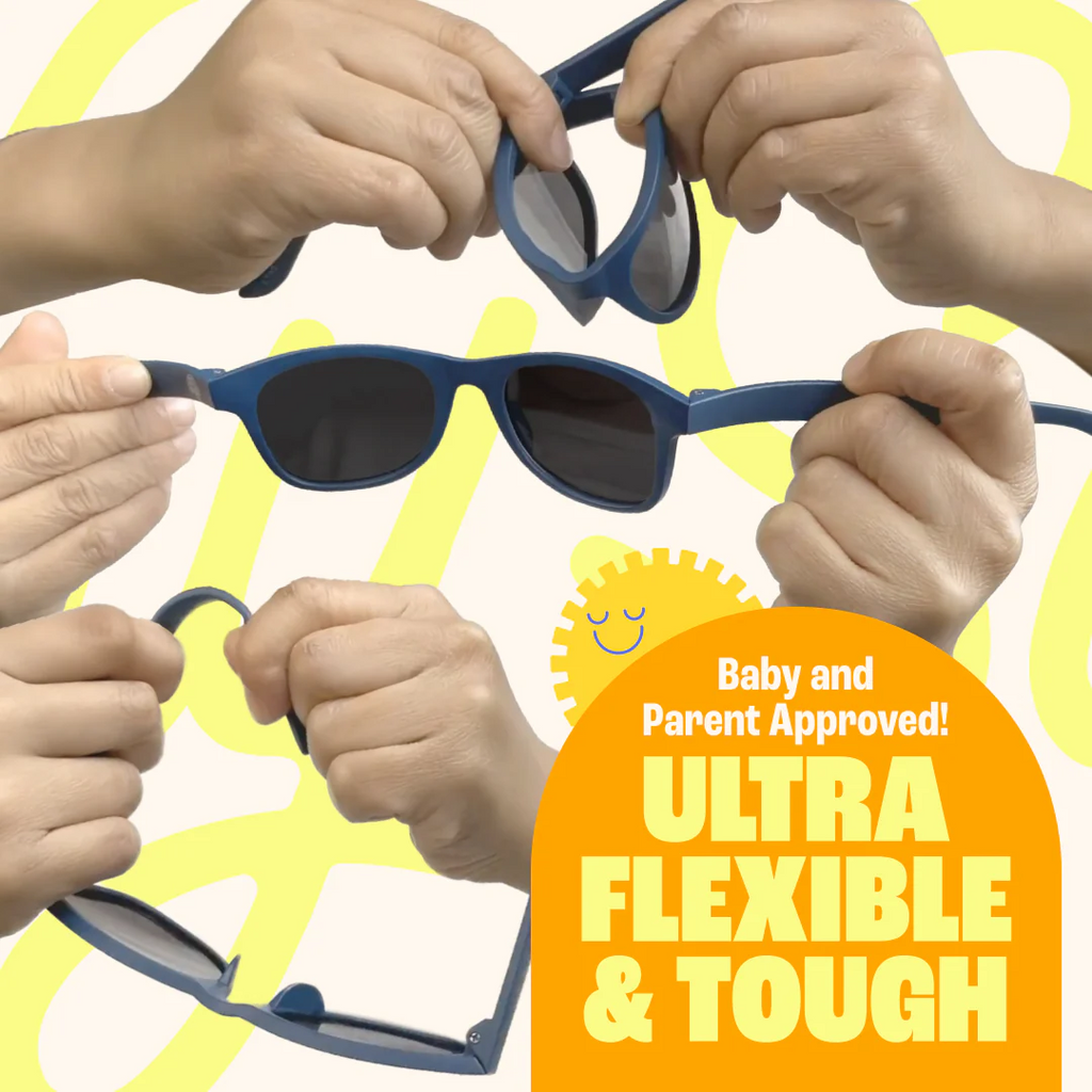 Babies Transparent Pink Sunglasses | Polarised UV400 with Adjustable Strap (0-24 Months)