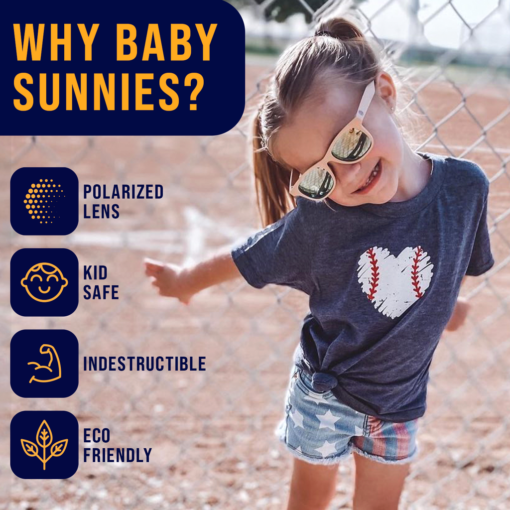 Baby Sunnies Sunglasses | Durable Polarised UV400 Protection for Babies (0–24 Months) & Children (2–8 Years)