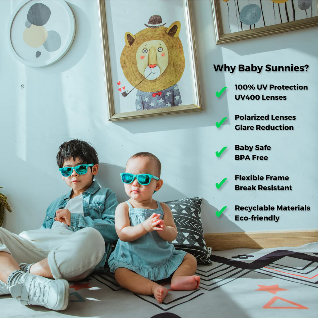Kids and baby sunglasses with UV400 polarized lenses, key features and benefits